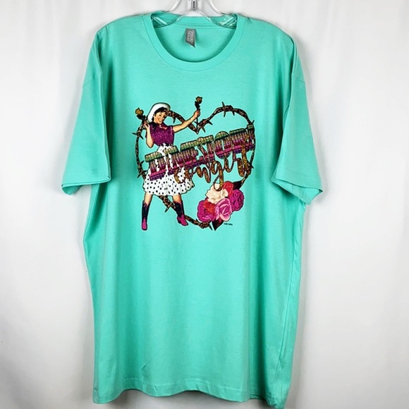 L& B Life Dimestore Cowgirl Mint T-Shirt - Picture 3 of 7